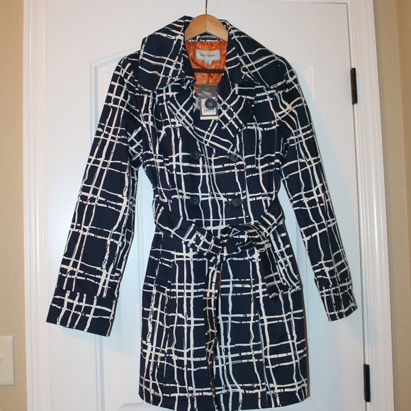 Merona Jackets & Blazers - Merona Trench Coat - Sz Med Navy and White